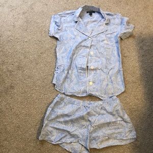 ralph lauren blue pajamas